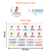 Music Theme - Customized Name Labels for Kids (22 Stickers) NT004
