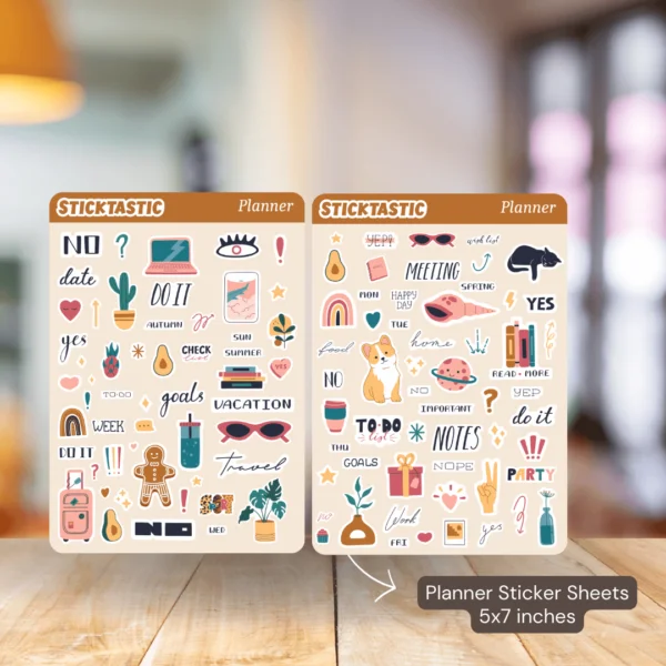 Planner_11_12_Sticktastic_Sticker_Sheet_5x7 Planner Paper Sticker Sheets (set of 2 sheets) (JP_11_12)