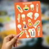 Diwali Theme Paper Sticker Sheets (set of 2 sheets)